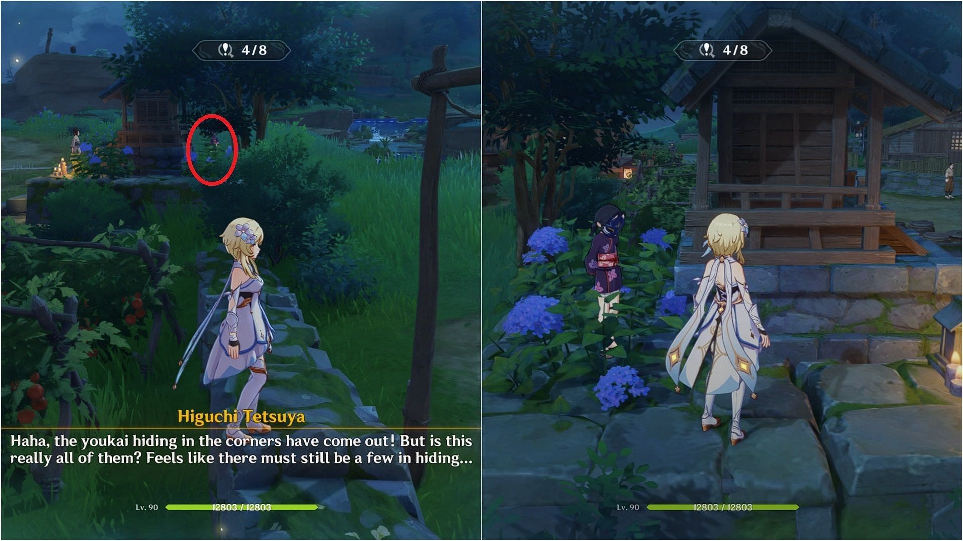 Another child oni near the shrine (Image via HoYoverse)