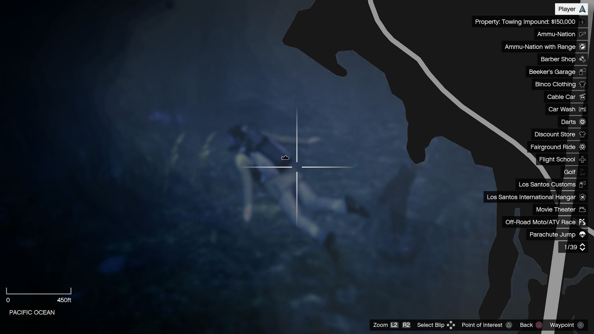 GTA 5 Murder Mystery sunken body clue location (Image via Rockstar Games)