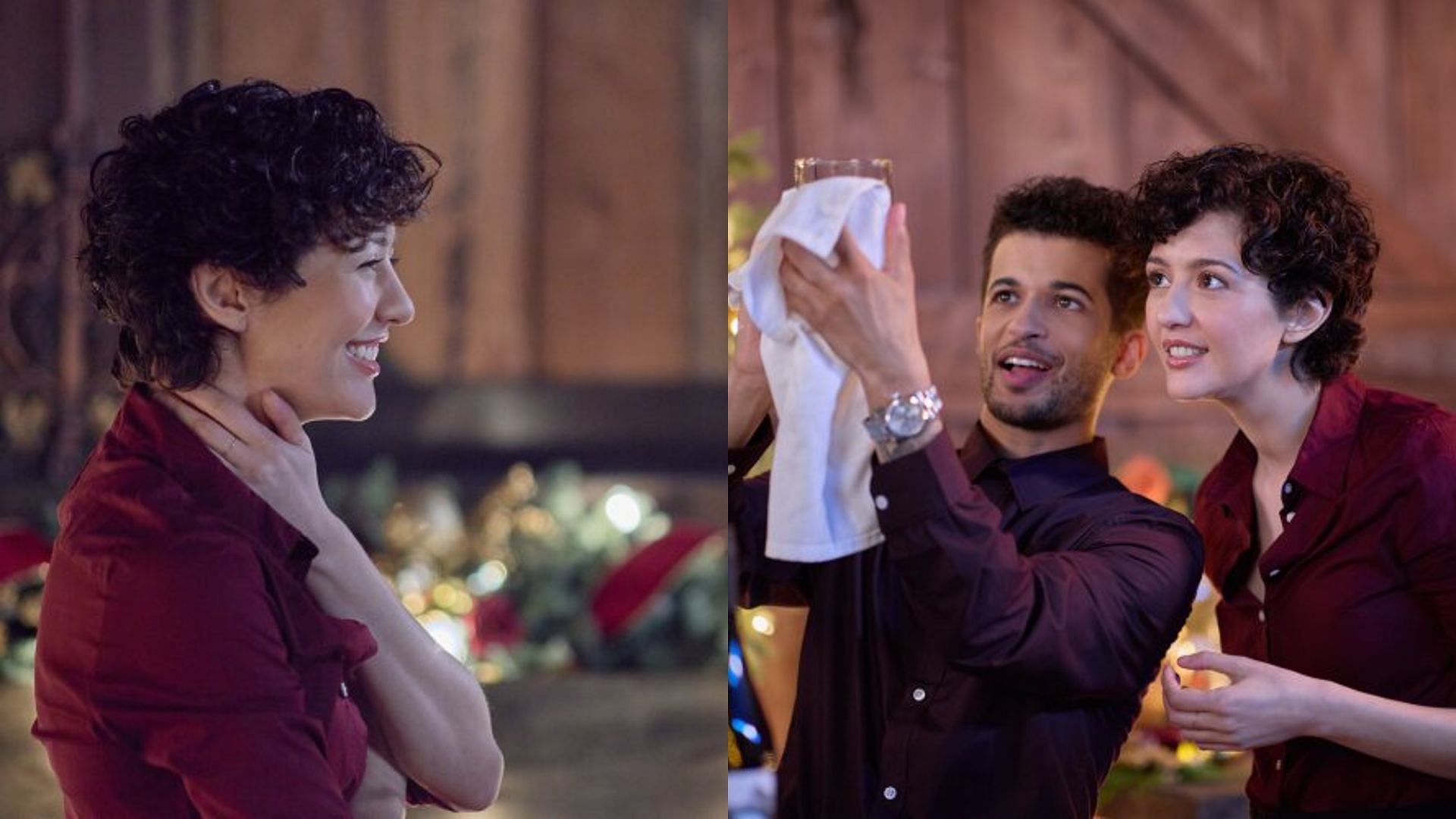 Stills from The 5-Year Christmas Party (Image by Hallmark)