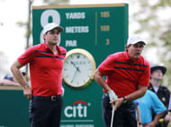 Keegan Bradley often played with Phil Mickelson (Imagn)