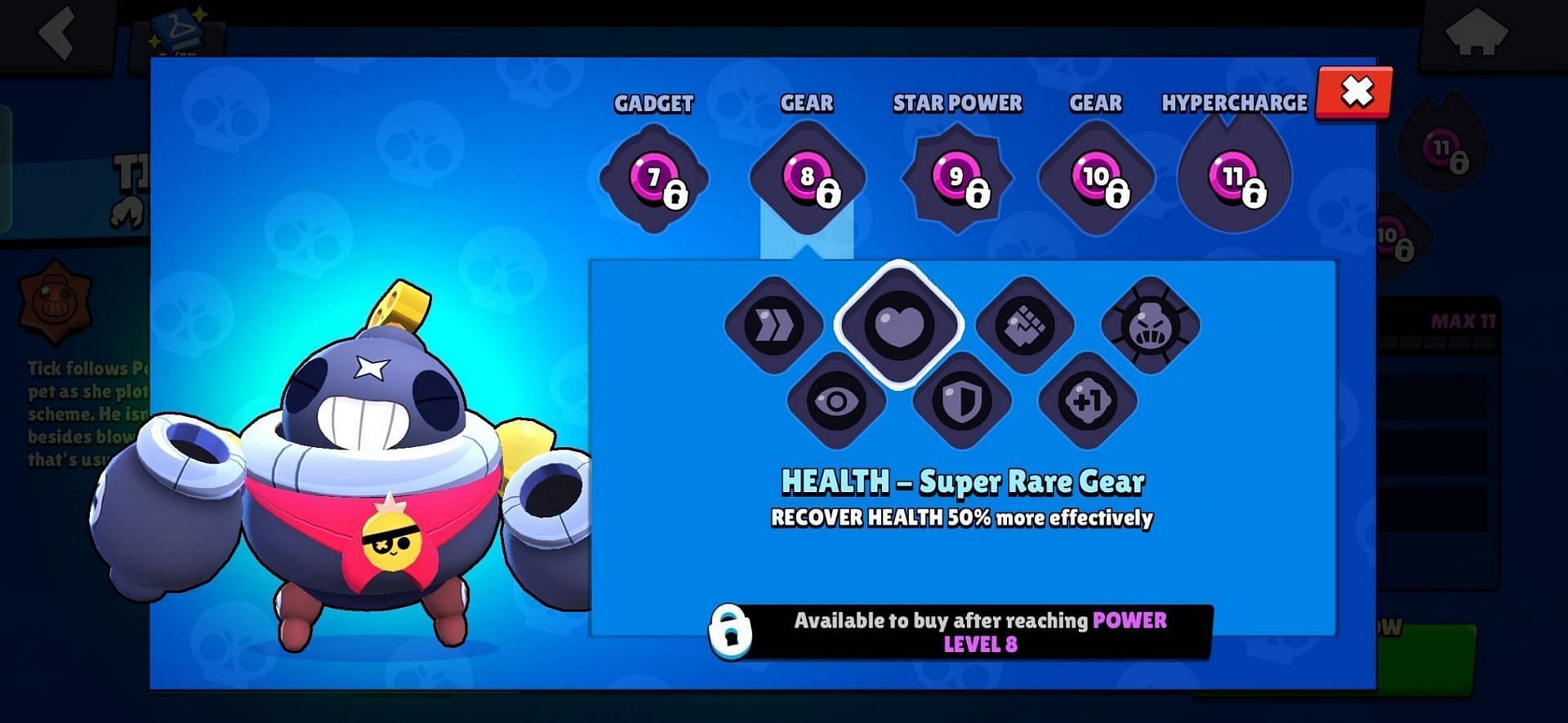 Health Super Rare Gear (Image via Supercell)