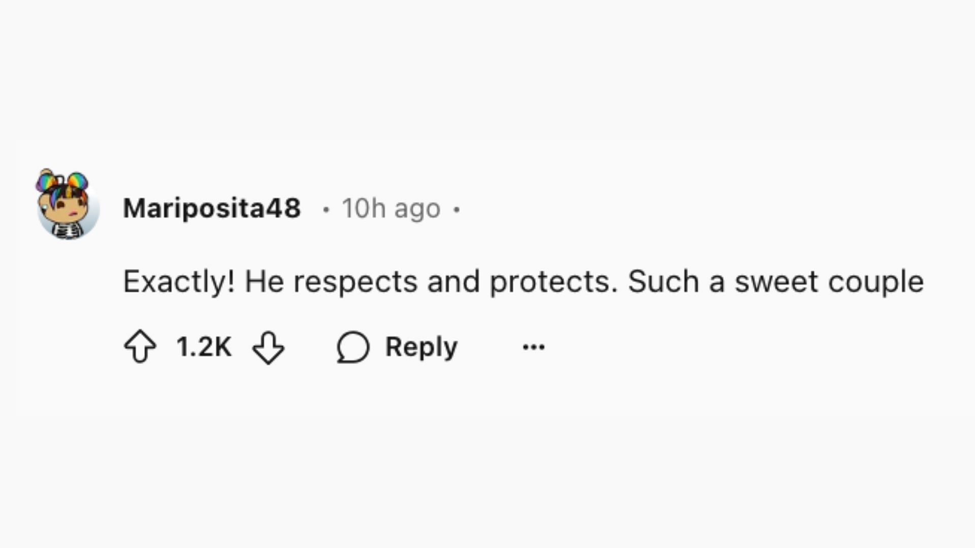 Fan comment on Tom Holland saving Zendaya from warming paparazzi (Image via @Mariposita48/ Reddit)