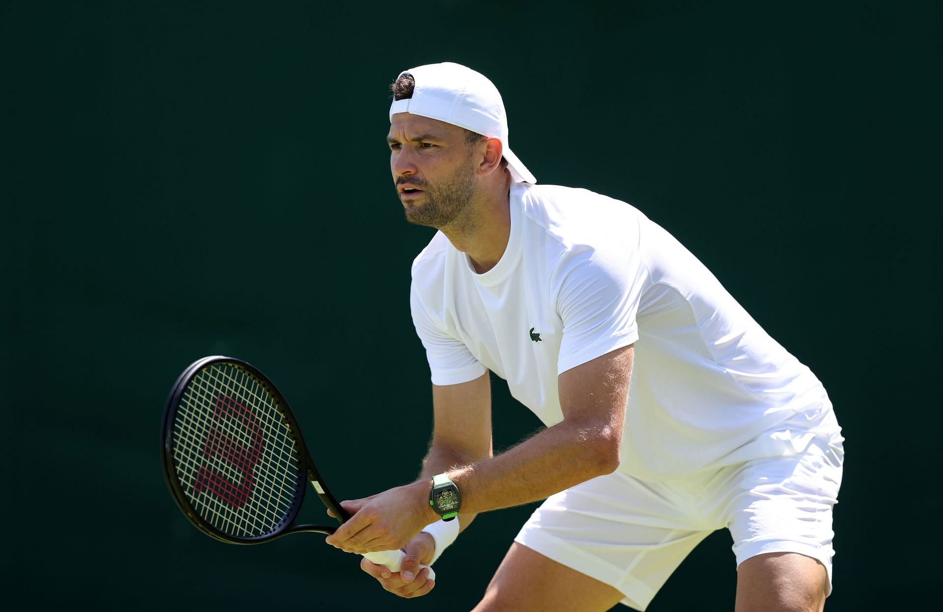 Grigor Dimitrov at Wimbledon 2024. (Photo: Getty)