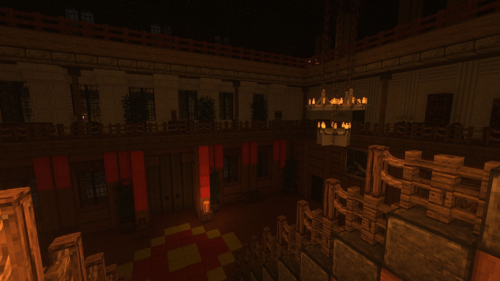 The extensive world and powerful lore easily rank Machine for Piglins as one of the best Minecraft horror maps (Image via Mojang Studios || minecraftmaps/@LGSC team)