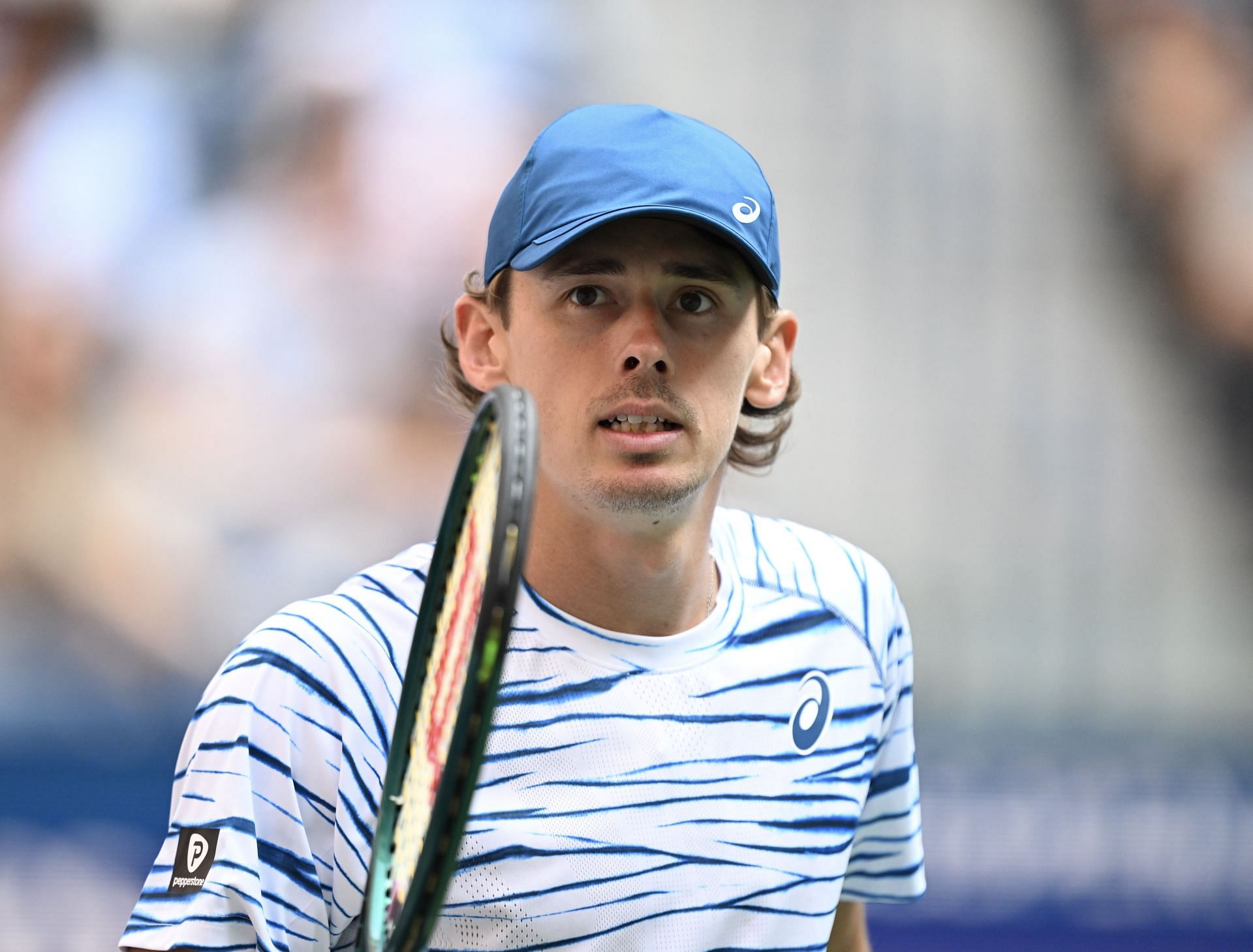 De Minaur celebrates a point in the US Open 2024 - Day 10 (Source: Getty)