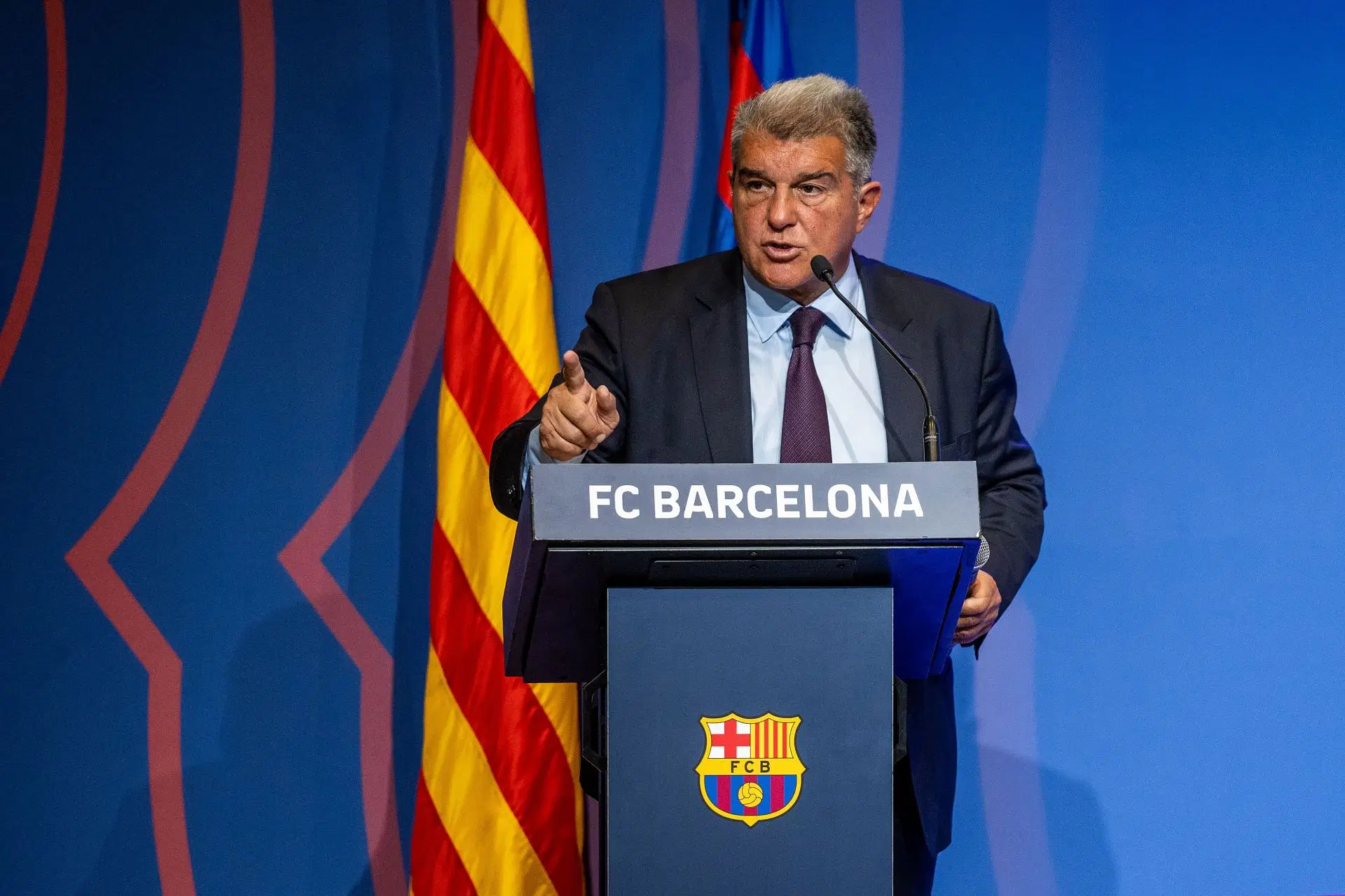 Joan Laporta Press Conference About Negreira Case - Source: Getty