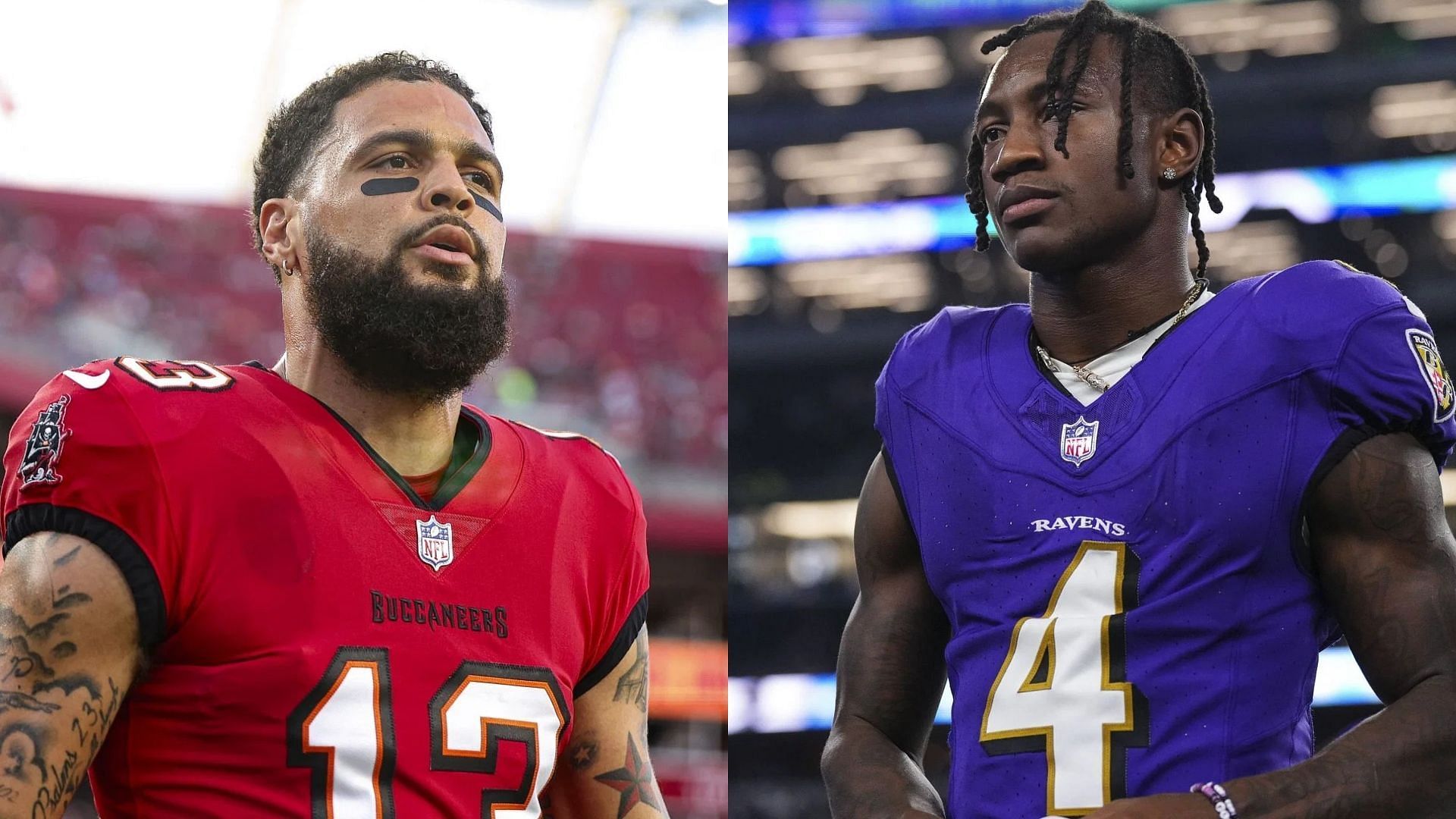 Mike Evans vs. Zay Flowers fantasy comparison