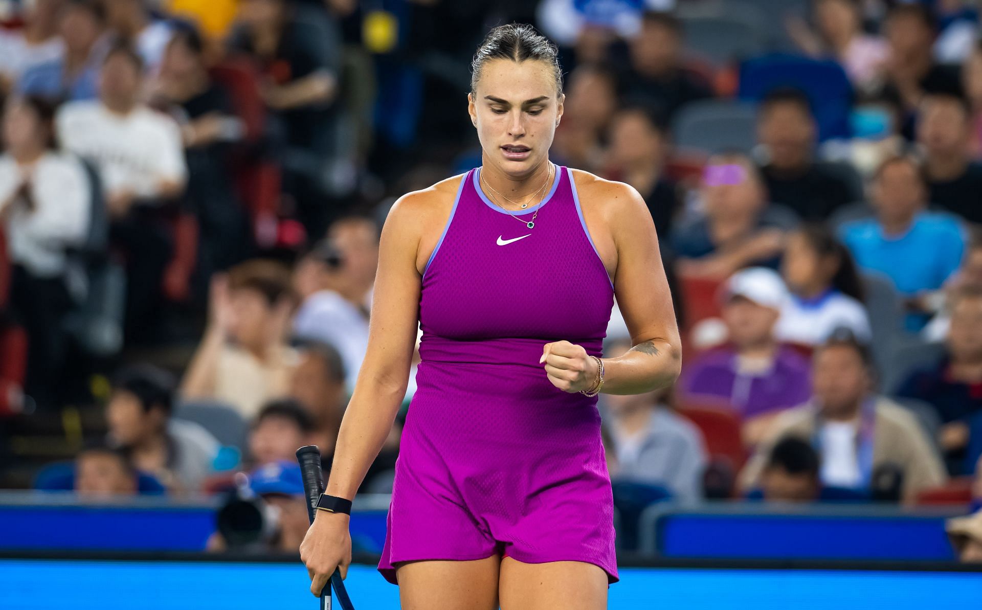 Top seed Aryna Sabalenka is eyeing her third straight Wuhan Open title this year. (Source: Getty)