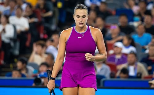 Top seed Aryna Sabalenka is eyeing her third straight Wuhan Open title this year. (Source: Getty)