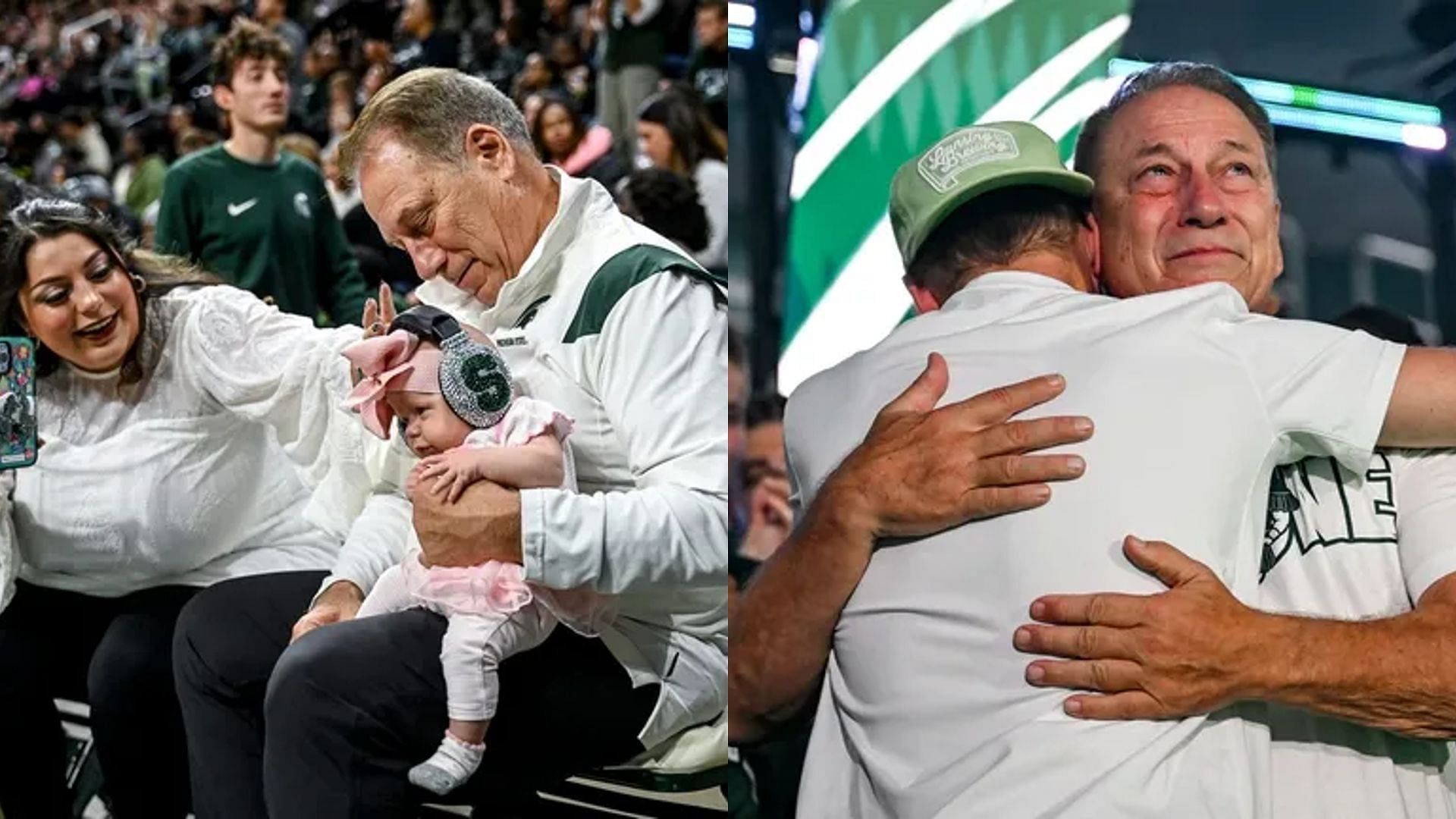 IN PICS: Tom Izzo's daughter Raquel sums up his jersey retirement event ...