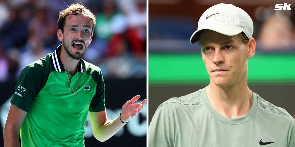 Daniil Medvedev (L) and Jannik Sinner (R) (Image Source: Getty)