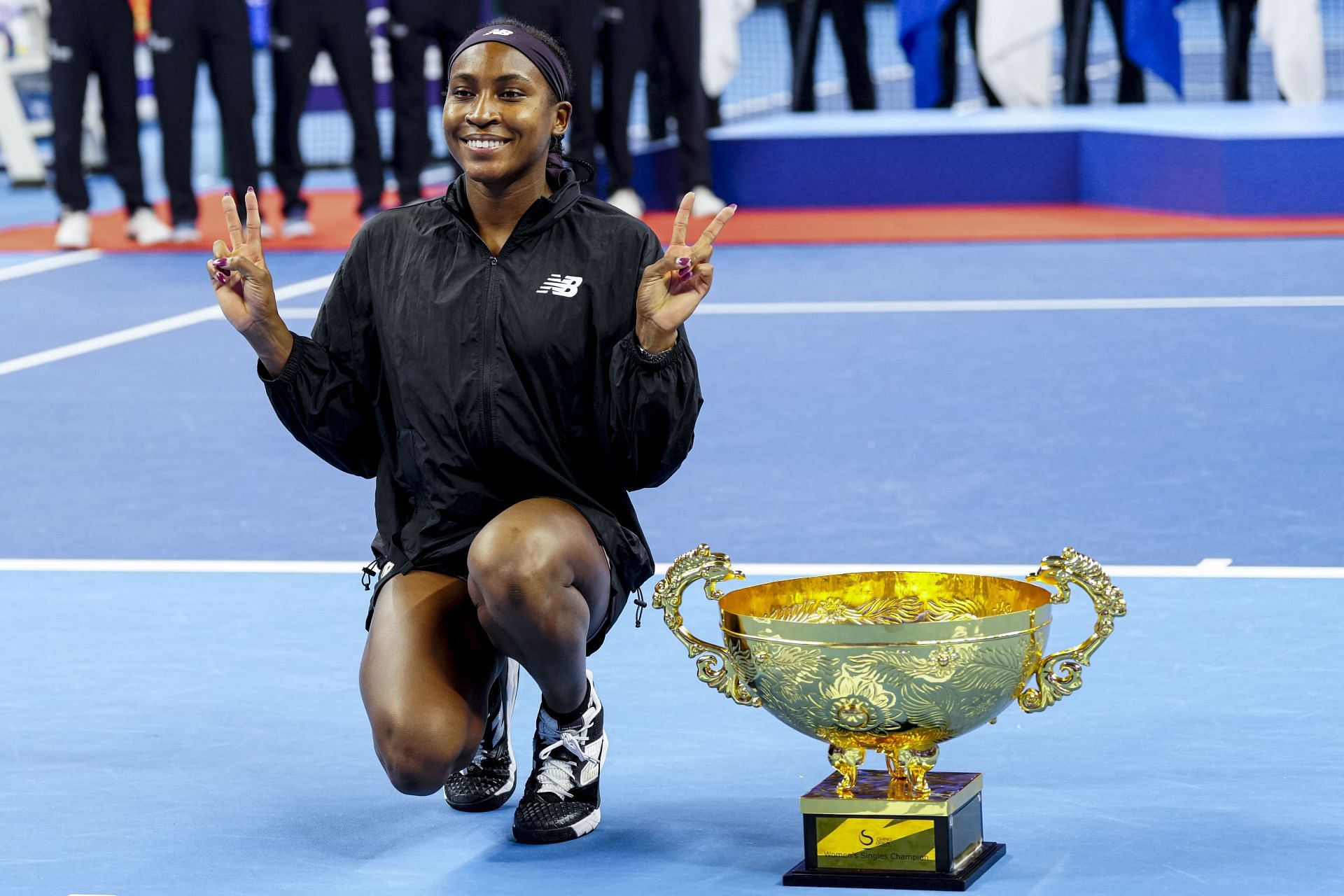 Coco Gauff at the China Open 2024. (Photo: Getty)