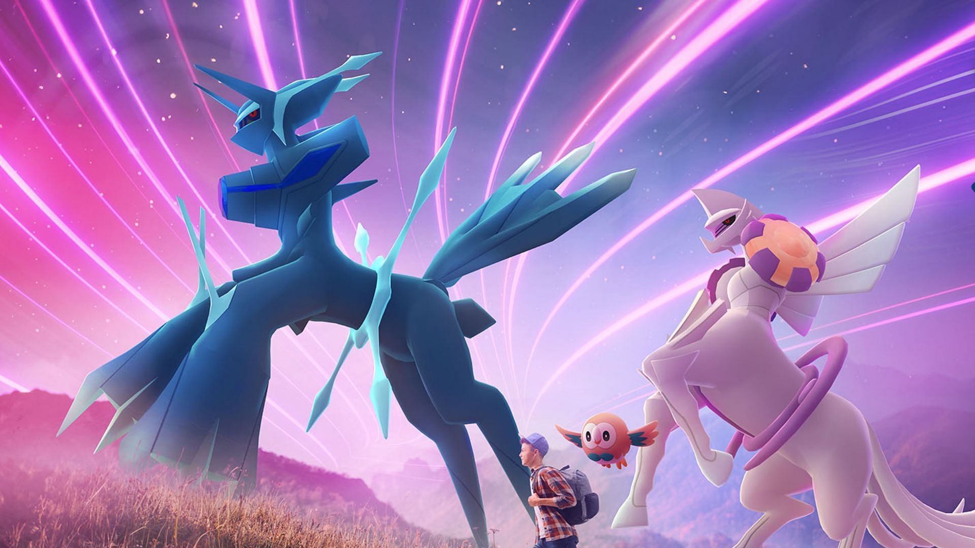 Raids of Origin Formes Palkia and Dialga (Image via Niantic)