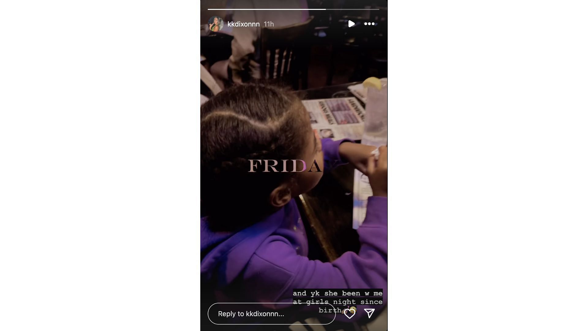 KK Dixon shares a video on her Instagram account with daughter Kaari Jaidyn Morant. Photo Credit: KK Dixon&#039;s IG account