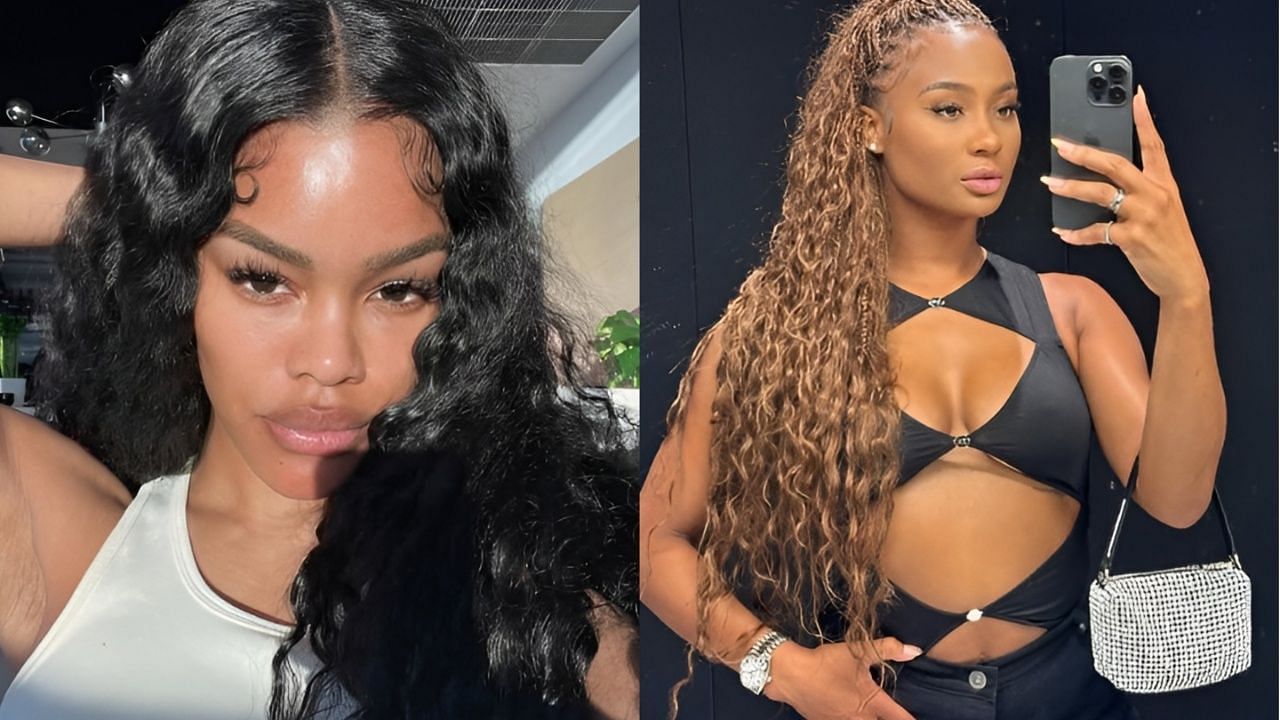 Teyana Taylor fired back at Kayla Nicole over &lsquo;crazy&rsquo; story of getting dumped on text [Credit: IG/@teyanataylor, @iamkaylanicole]