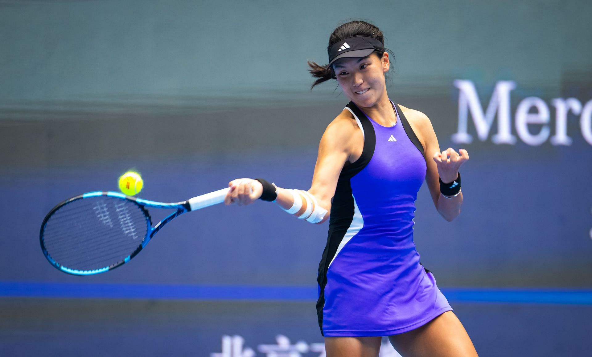 Xinyu Wang in action at the 2024 China Open (Picture: Getty)