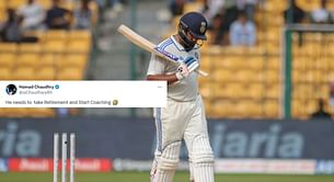 "Take retirement and start coaching" - Fans' blunt take on Rohit Sharma's failures in 2024 IND vs NZ 2nd Test
