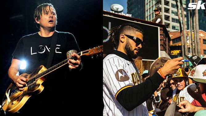WATCH: Tom DeLonge takes Petco Park by storm with epic "All The Small Things" sing-along in Padres gear
