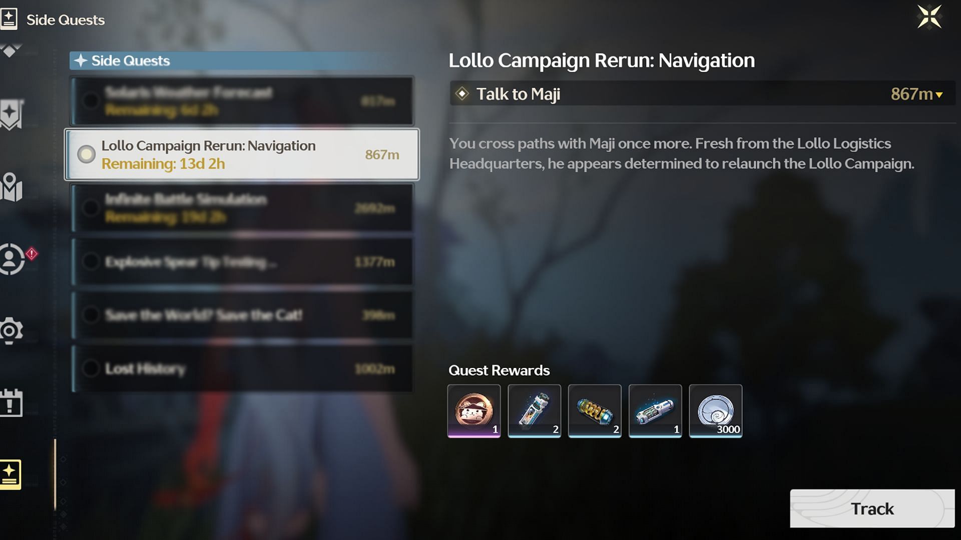 Start the Lollo Campaign Rerun Navigation quest to unlock the event (Image via Kuro Games)