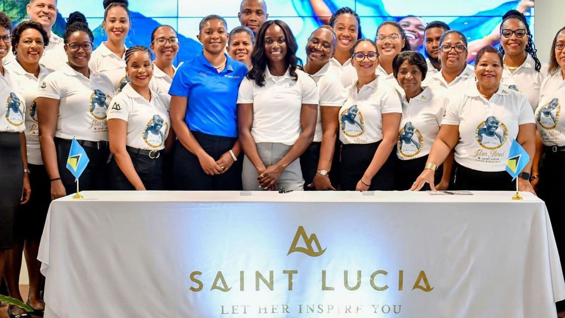 Julien Alfred is overjoyed on being declared the Tourism Ambassador for Saint Lucia [Image Source : Julien Alfred Instagram]