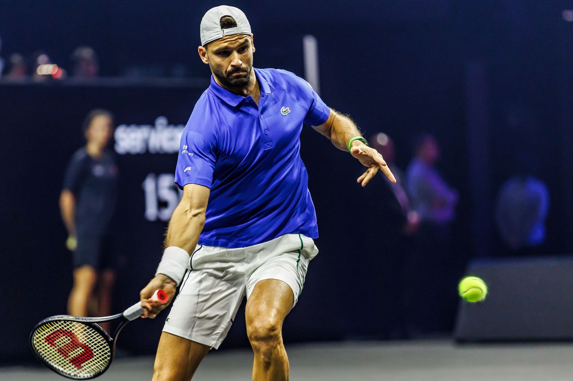 Grigor Dimitrov in action for Team Europe at the 2024 Laver Cup (Picture: Getty)