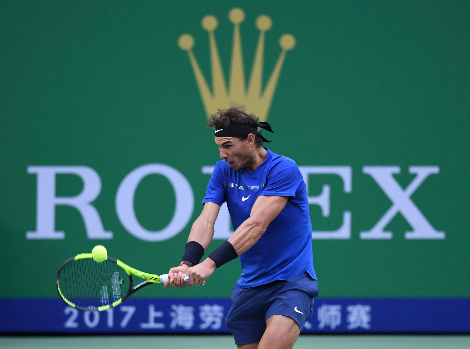 Rafael Nadal at the 2017 ATP 1000 Shanghai Rolex Masters - Day 6 - Source: Getty