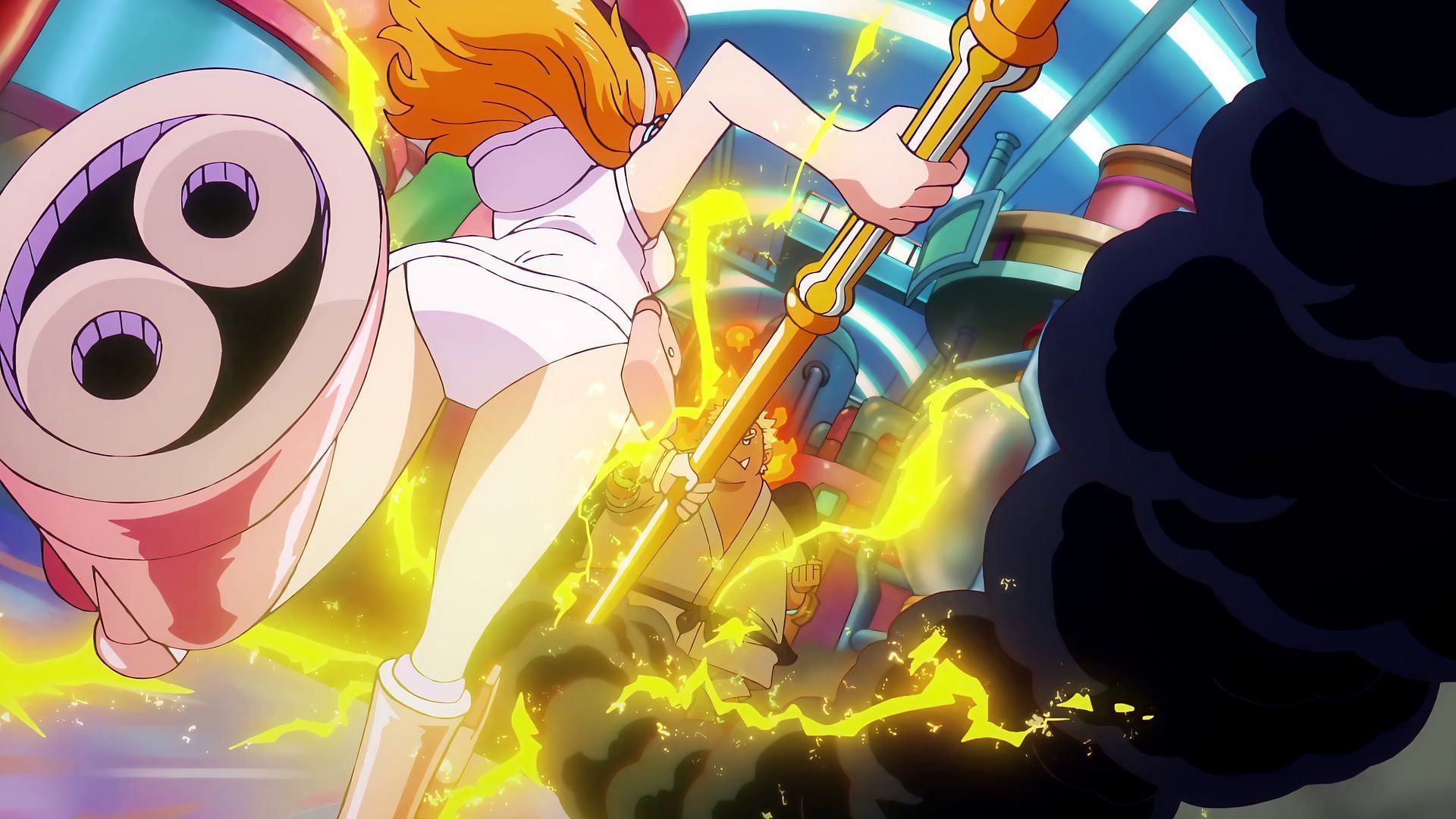 Nami fighting in Egghead (Image via Toei Animation)