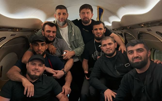 In Photos: Khabib Nurmagomedov jet-skis, works out, and eats scrumptious fast-food during wholesome Dubai vacation with friends