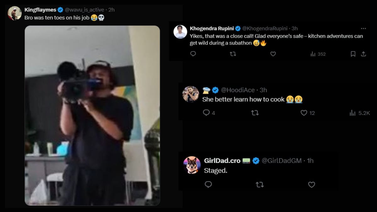 "She did it on purpose" Fans react to viral clip of Sam Frank setting