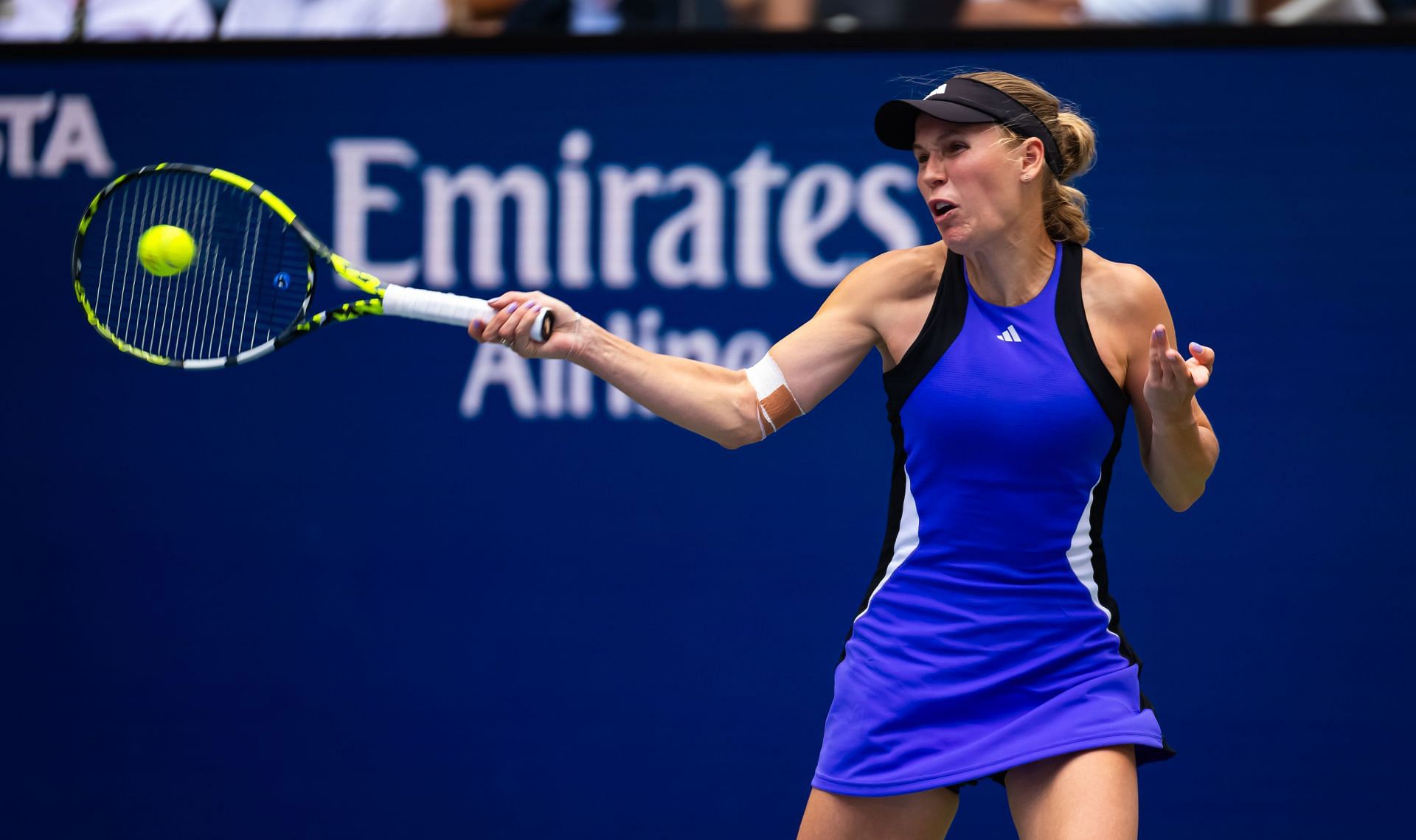 Caroline Wozniacki at the 2024 US Open (Image: Getty)