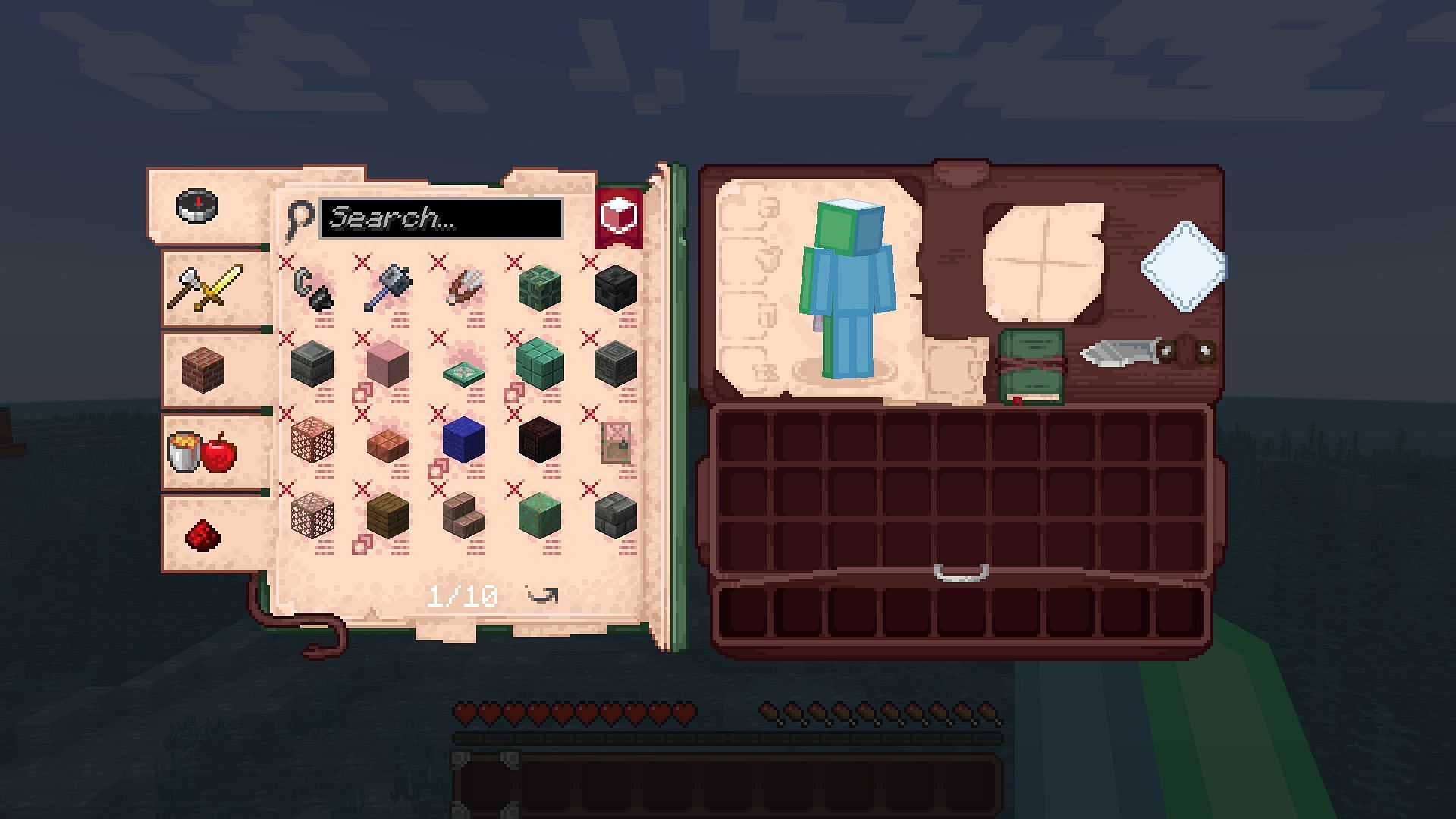 The Minecraft Shrimp&#039;s Immersive Interfaces resource pack has a plethora of features (Image via Curseforge/Shrimpsnail)