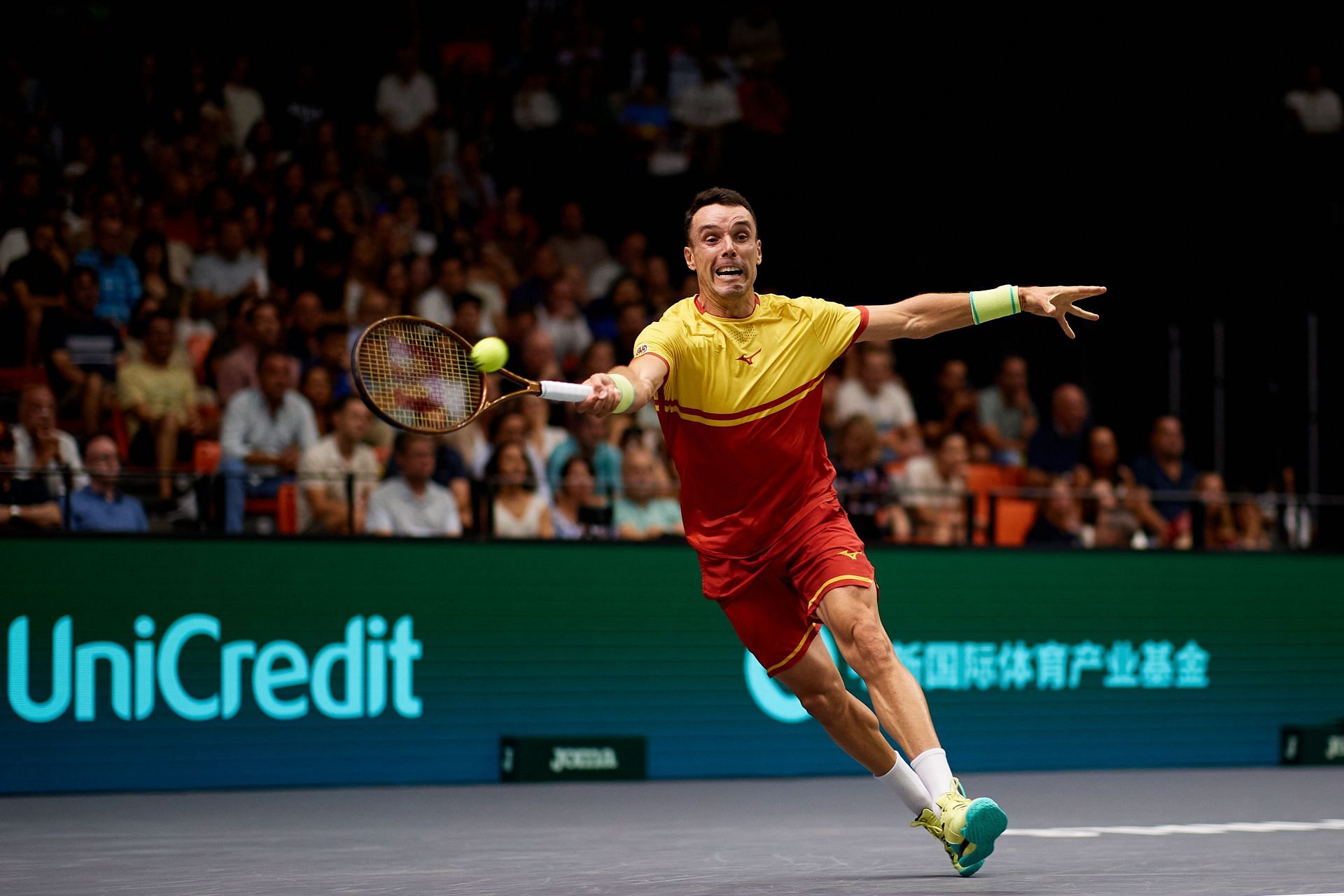 Roberto Bautista Agut at the Davis Cup 2024. (Photo: Getty)