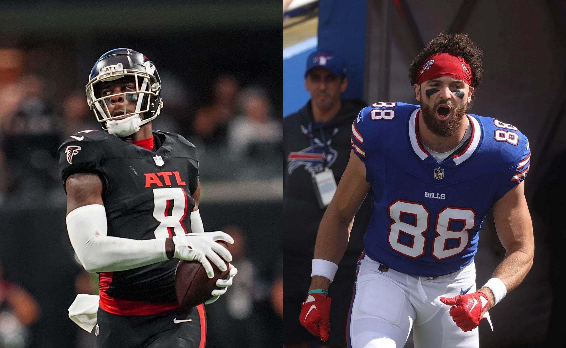 Kyle Pitts or Dalton Kincaid: Who should I start in Week 6 Fantasy Football? (Credit: Imagn)