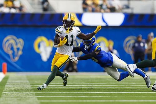 Jayden Reed at Green Bay Packers v Los Angeles Rams - Source: Getty