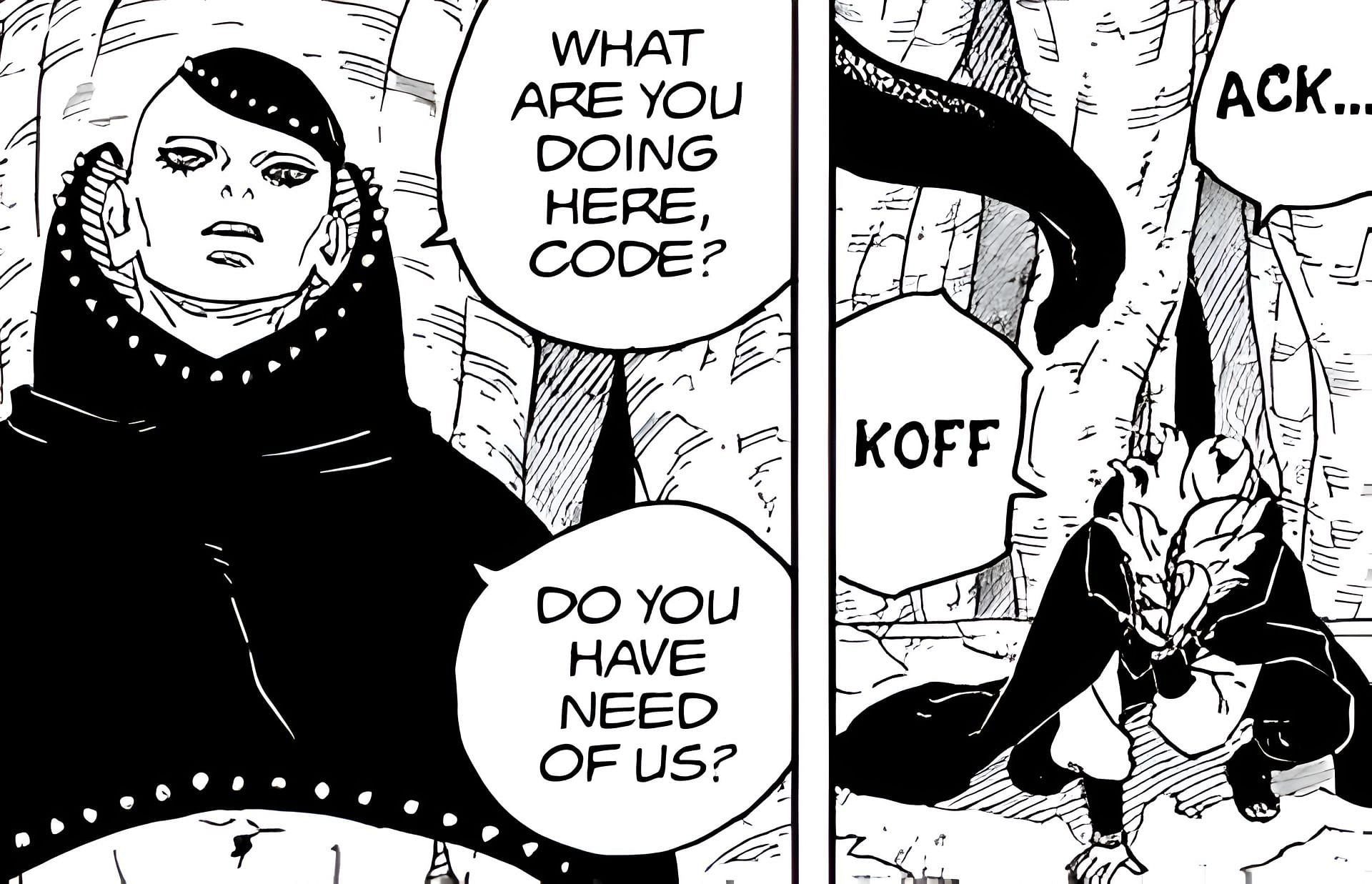 Code found out by the Shinju (Image via Shueisha)