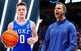 “My dad gets the assist”: Duke HC Jon Scheyer reveals how Kon Knueppel was scouted ahead of joining Duke