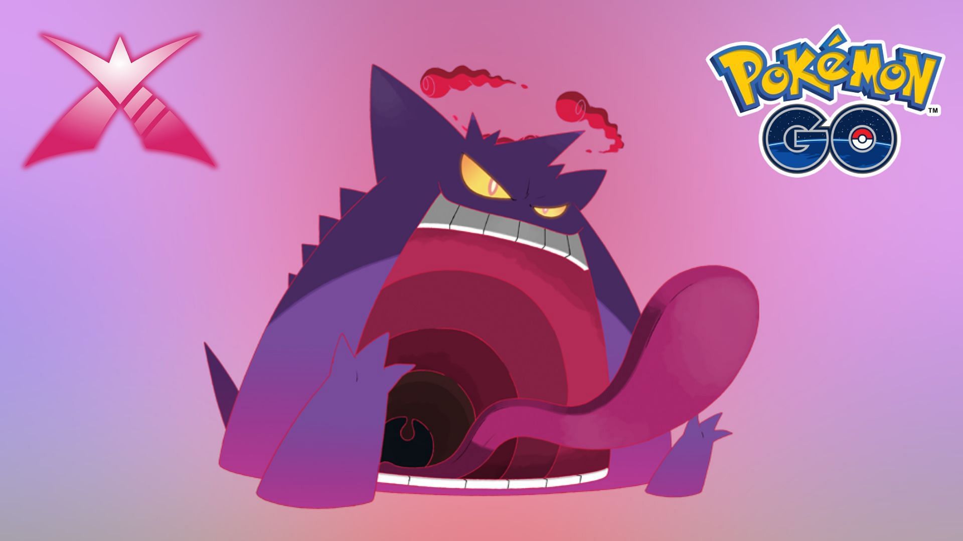 Gigantamax Gengar in Pokemon GO.