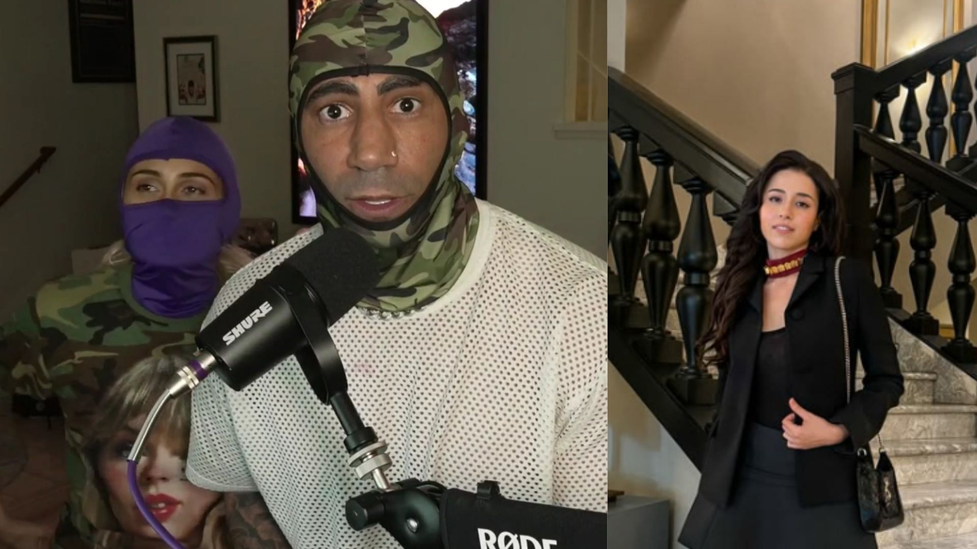 Fousey used Pokimane as an example of a streamer who does not put enough behind their streams (Images via fousey/Kick, @pokimane/Instagram)