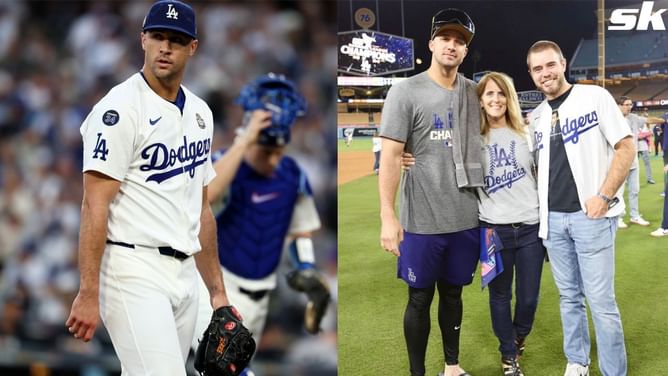 WATCH: Jack Flaherty's mom Eileen melts hearts as she proudly cheers from stands while son takes the mound at Dodgers-Yankees World Series Game 1