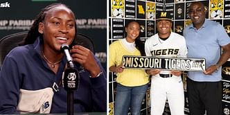 "Super proud" - Coco Gauff's mother Candi and father Corey fawn over her brother Codey as he commits to University of Missouri for college baseball