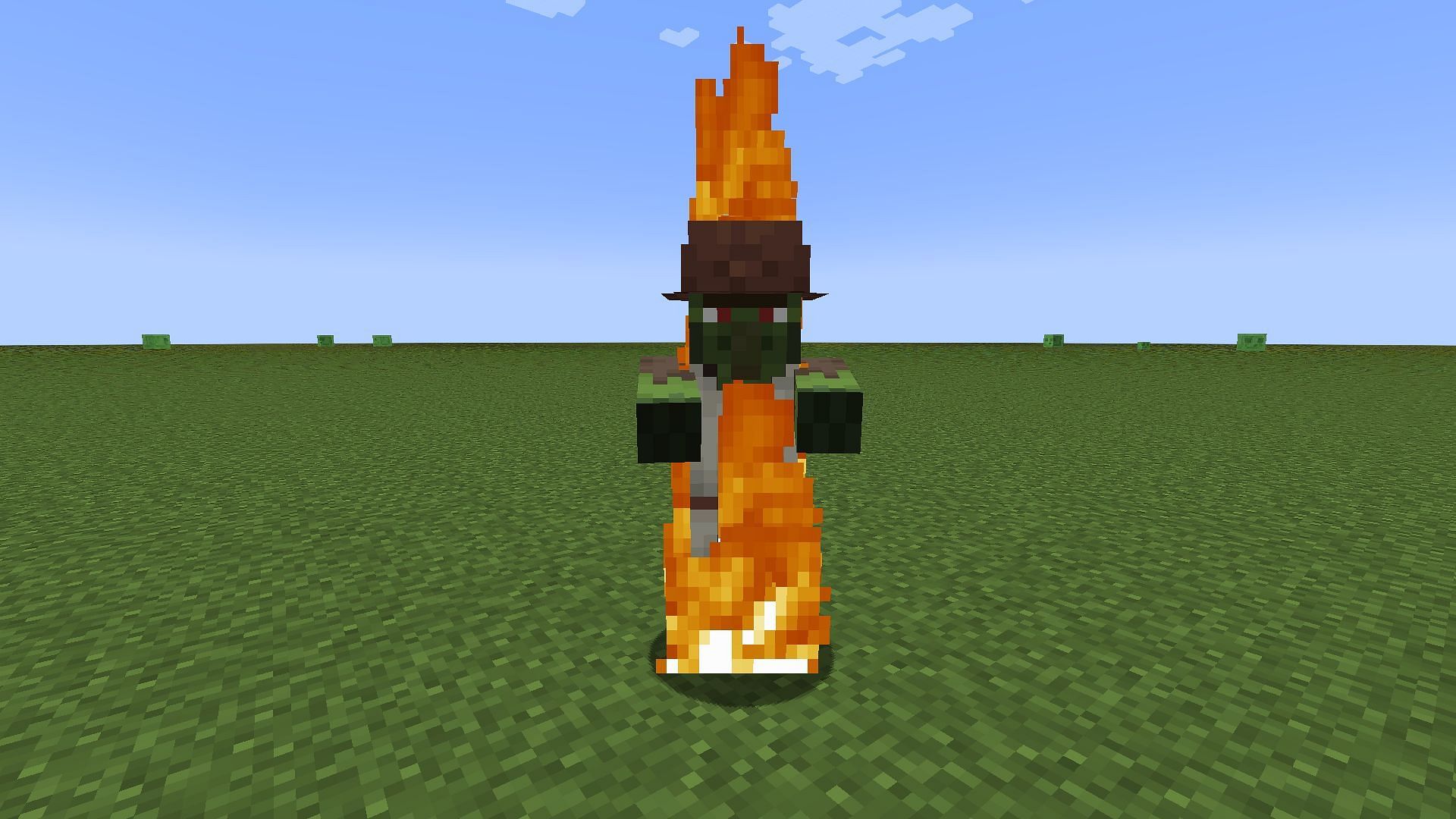 The zombified villager is one of the easiest looks to pull off (Image via Mojang Studios)