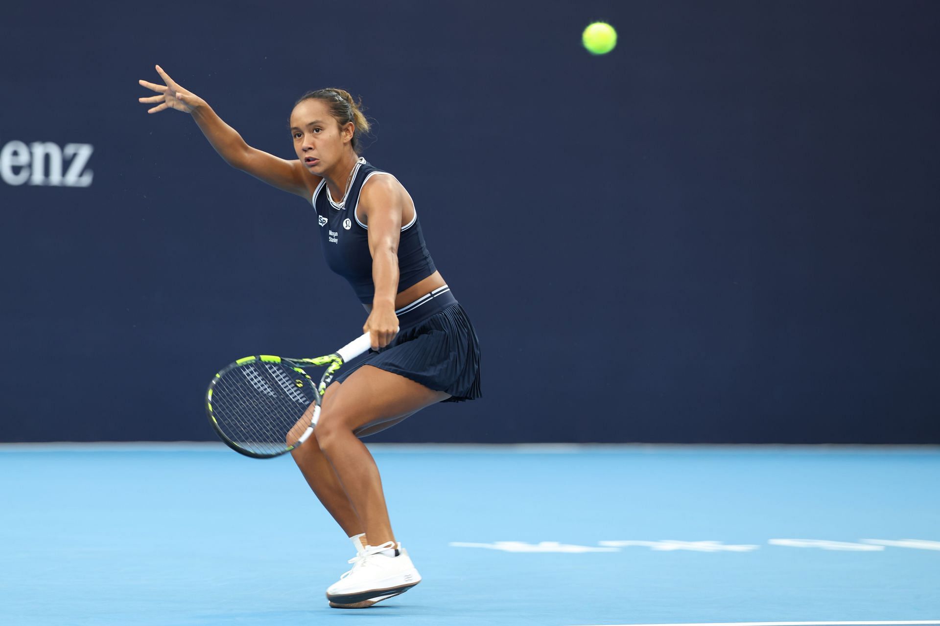 Leylah Fernandez will take on Diana Shnaider in her opening match. (Source: Getty)