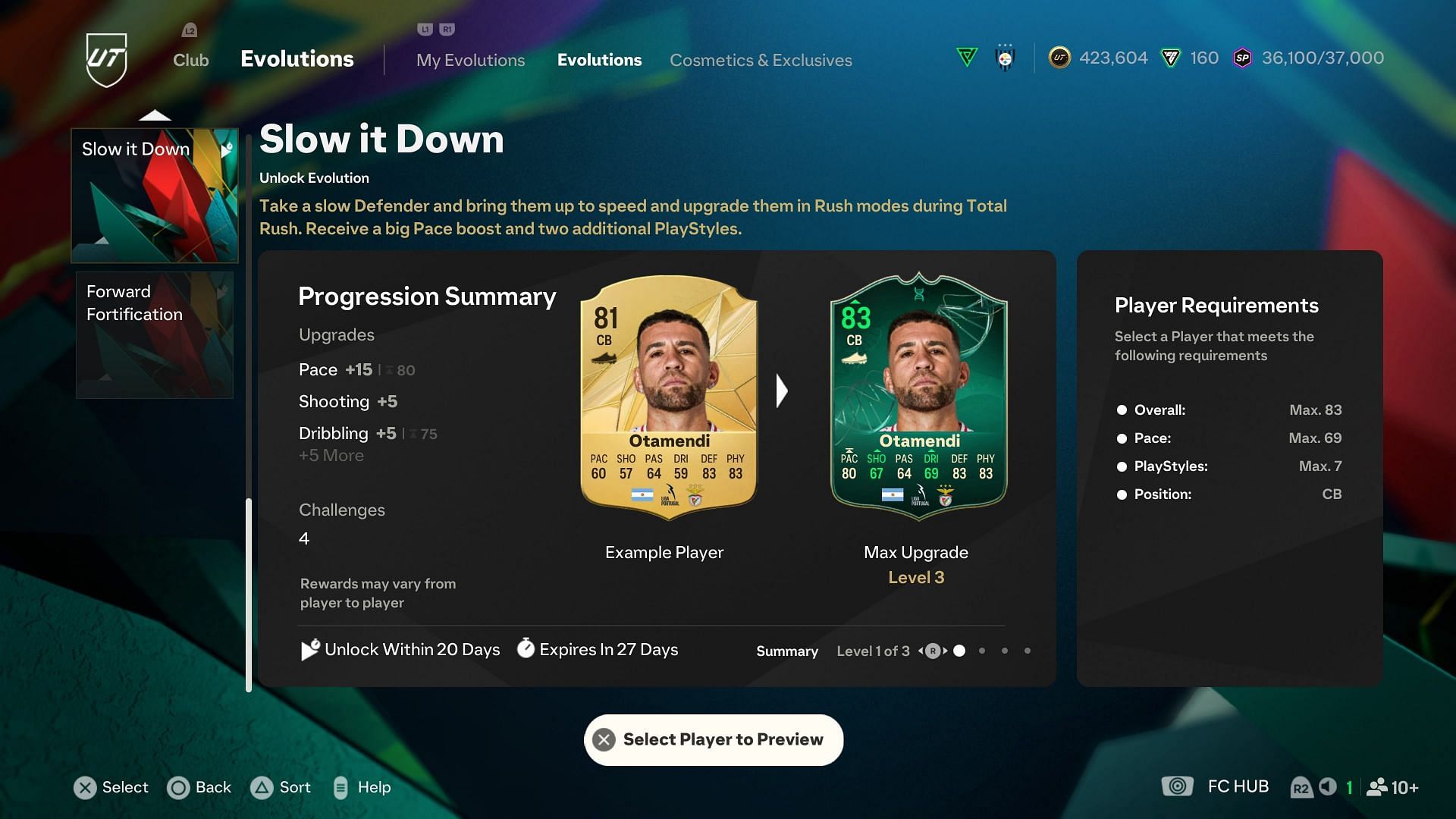 Otamendi can be upgraded (Image via EA Sports)