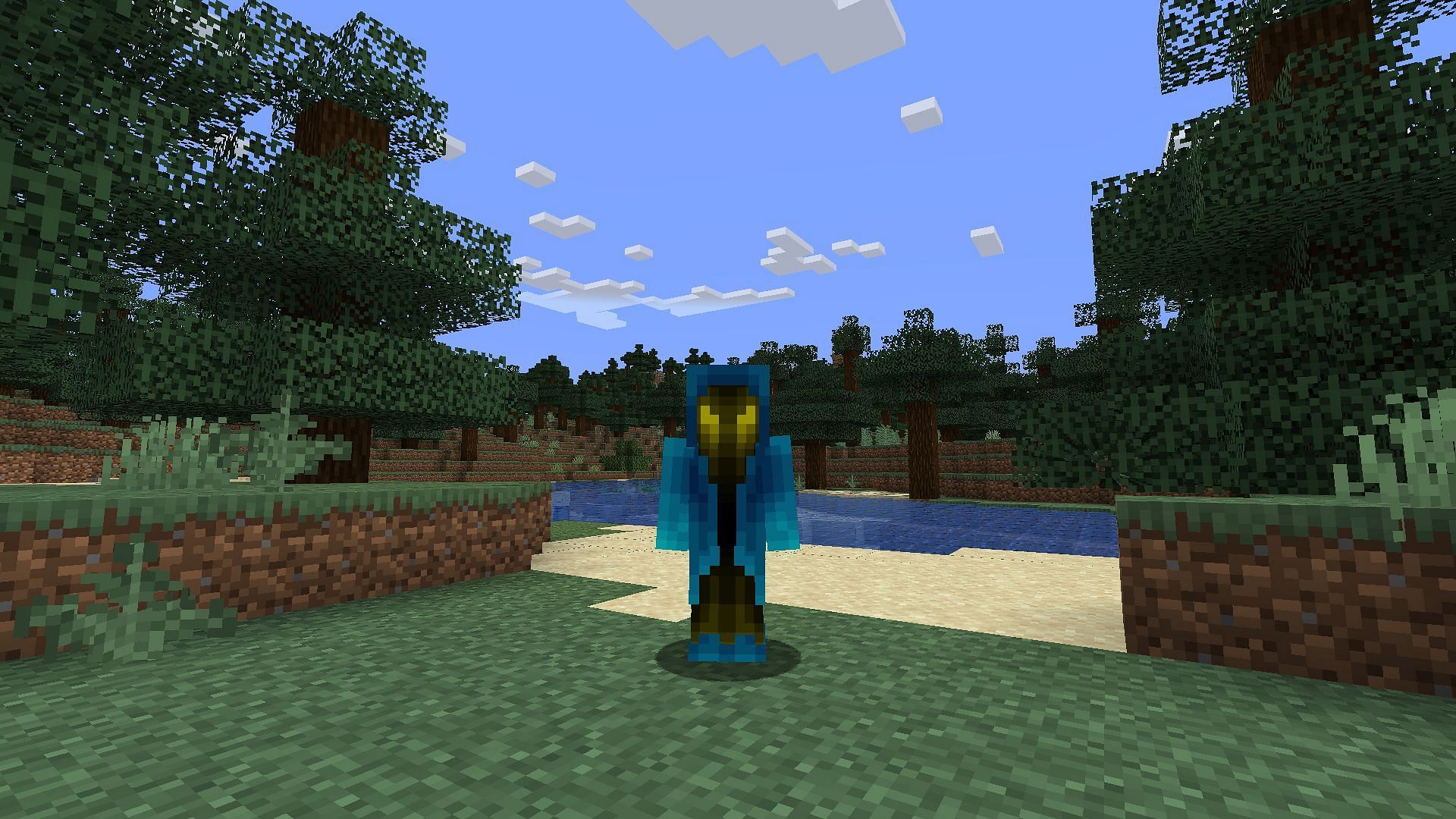 Sport this cool and magical look in-game (Image via Mojang Studios)