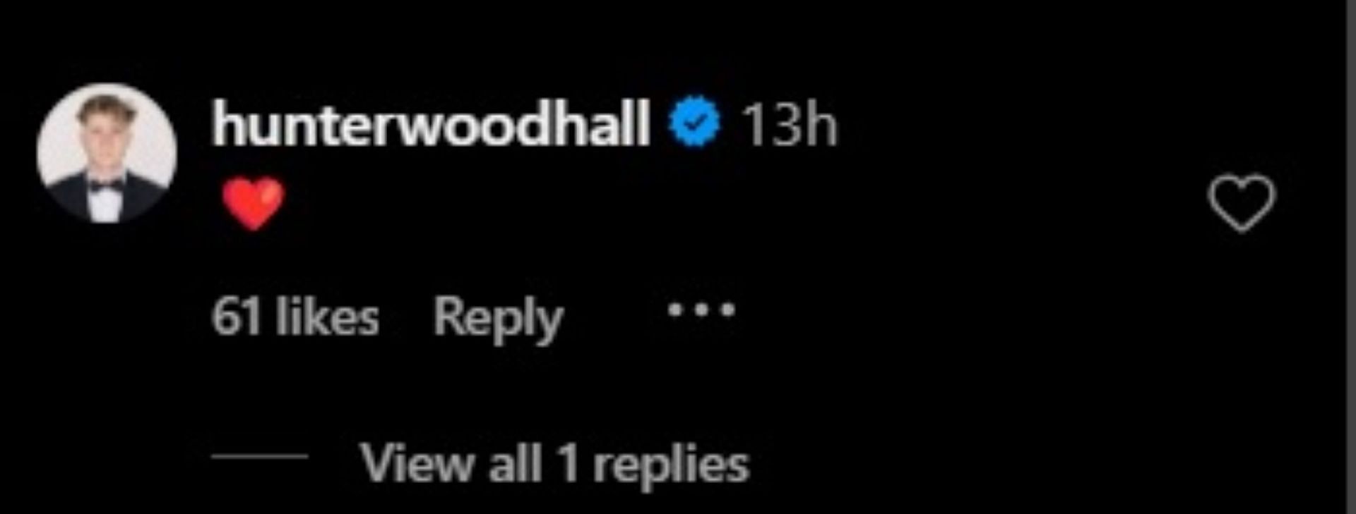 Hunter Woodhall&#039;s Comment