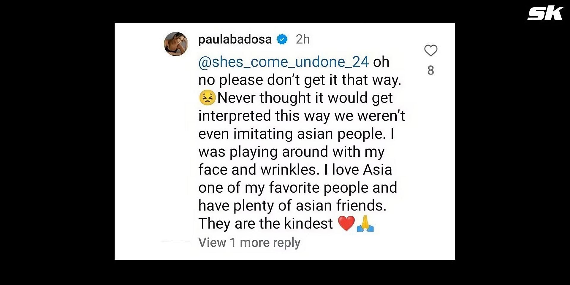 Paula Badosa&#039;s comment on Instagram (https://www.instagram.com/p/DAxLoUnPwep/?utm_source=ig_embed)