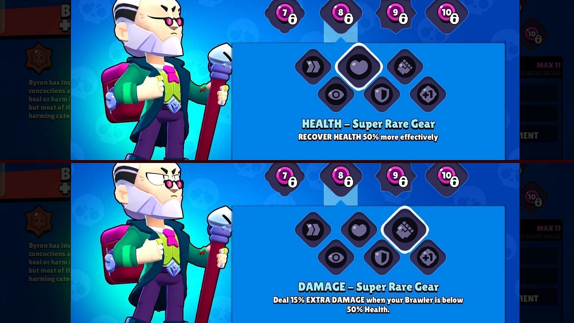 Health And Damage Gear (Image via Supercell)