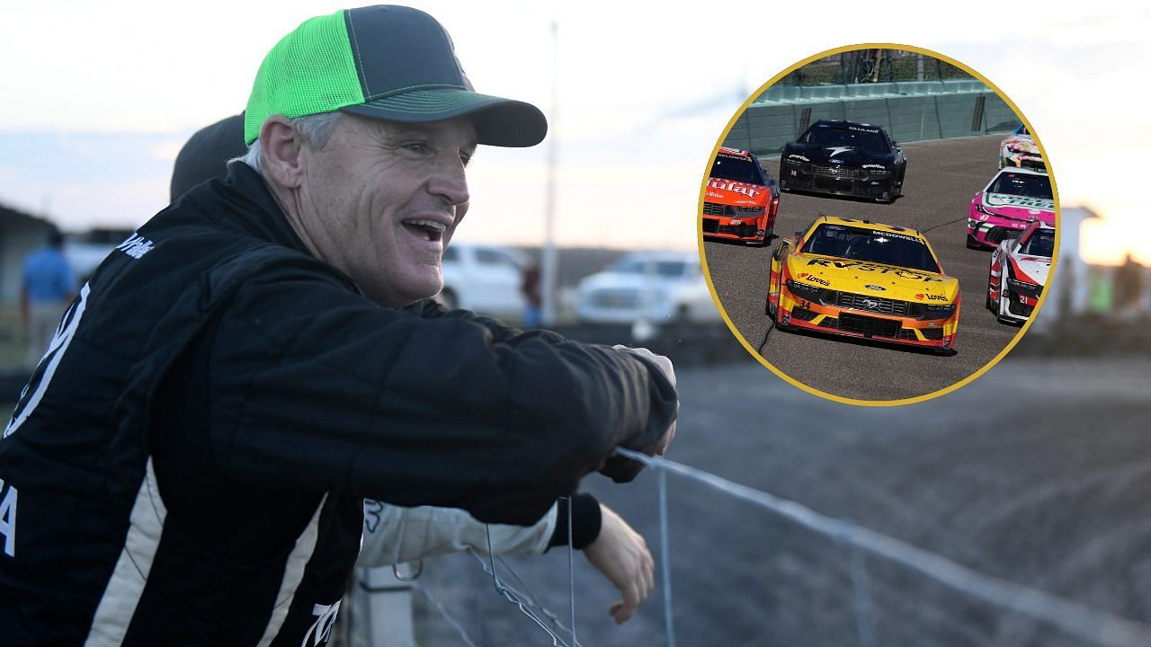 Kenny Wallace and NASCAR cars