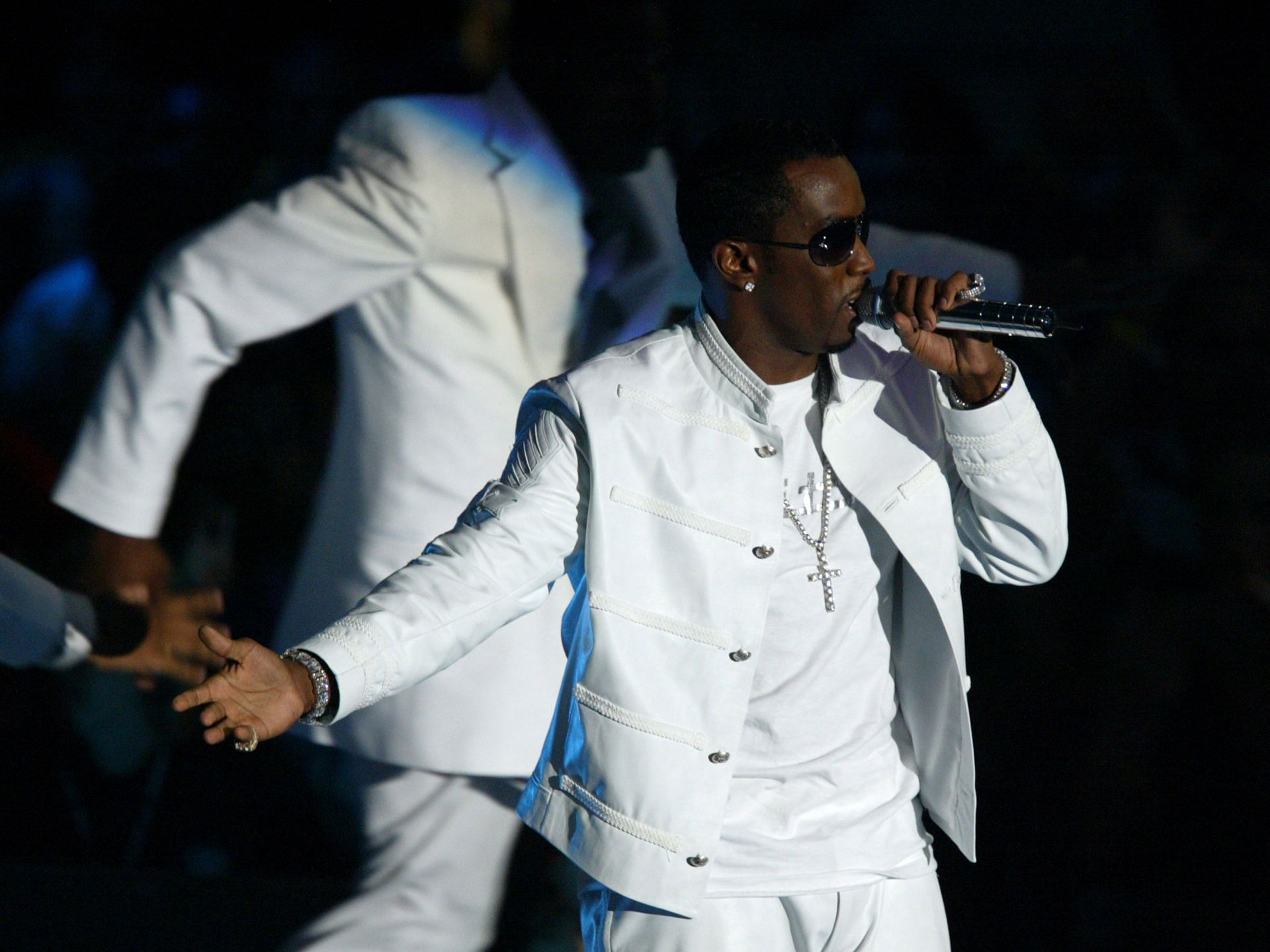  Diddy during the 2005 MTV Video Music Awards in Miami, Florida. (Image via Getty/@Kevin Kane)