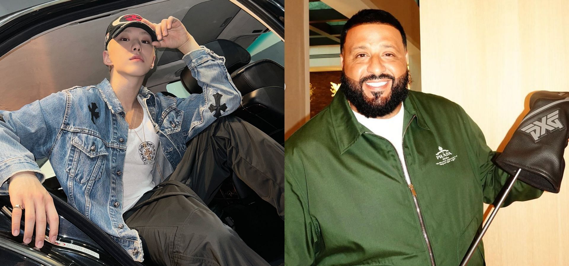 Hoshi faces online harassment over his Instagram post about SEVENTEEN&rsquo;s upcoming DJ Khaled collaboration. (Images via Instagram/@ho5hi_kwon and @djkhaled)